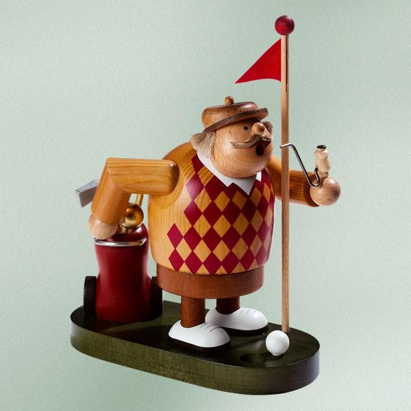 煙だし人形 ゴルファー (お香台）ドイツ伝統の木製品 コーン型のお香用