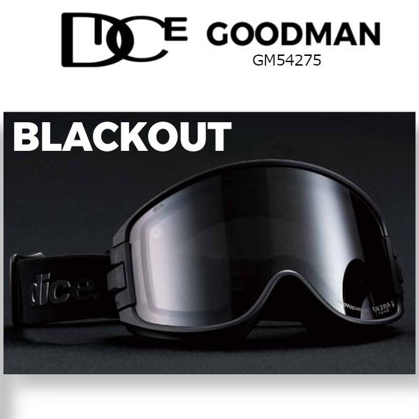 DICE（ダイス） 特典付き 25-26 DICE ゴーグル BLACKOUT GOODMAN