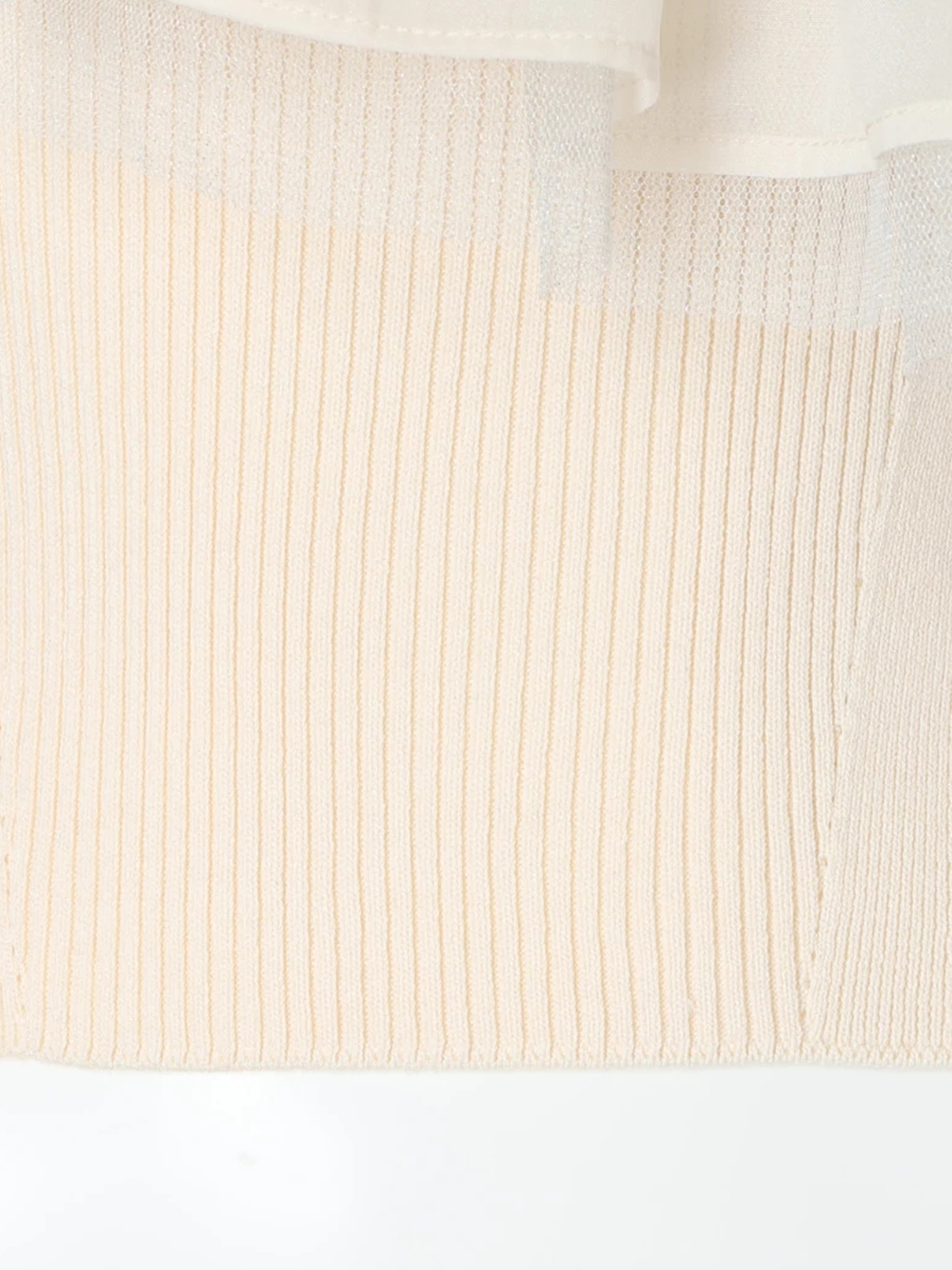 LIP SERVICE（リップサービス）｜ シアーフリルドッキングニット