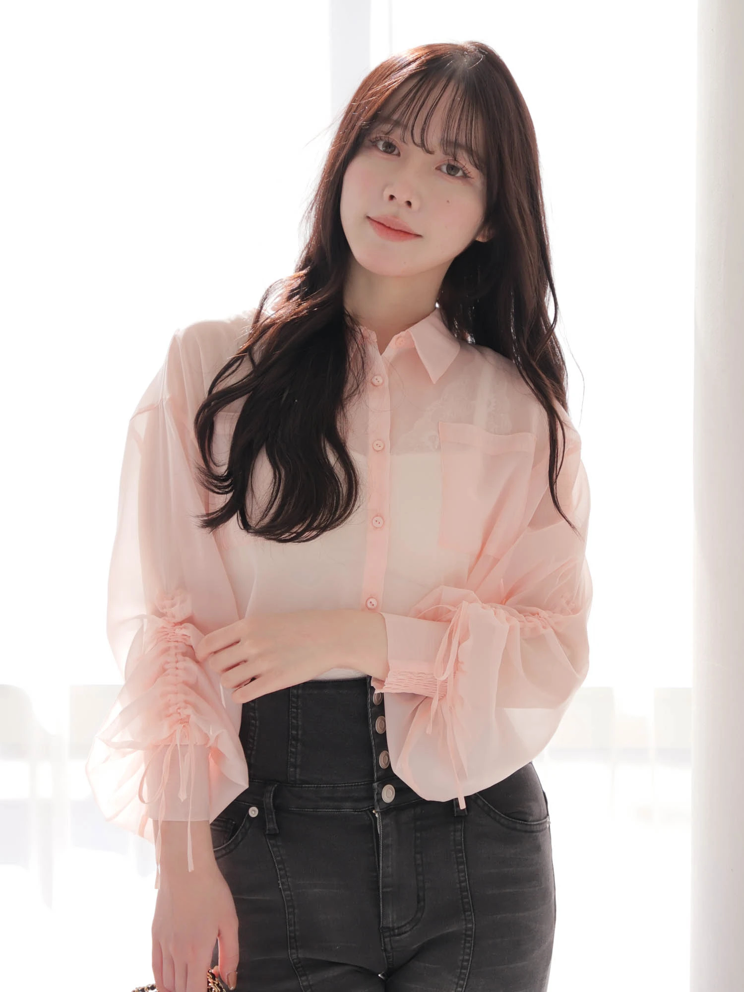 LIP SERVICE（リップサービス）｜ ドロストスリーブシアーシャツ