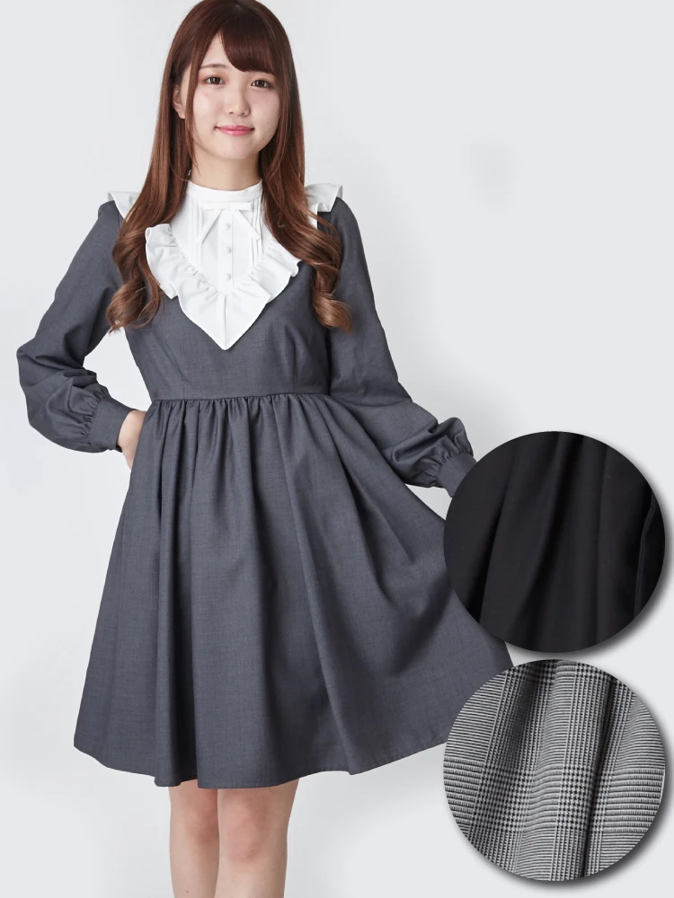 ヨークフリルクラシックワンピース - Ank Rouge(アンクルージュ)の