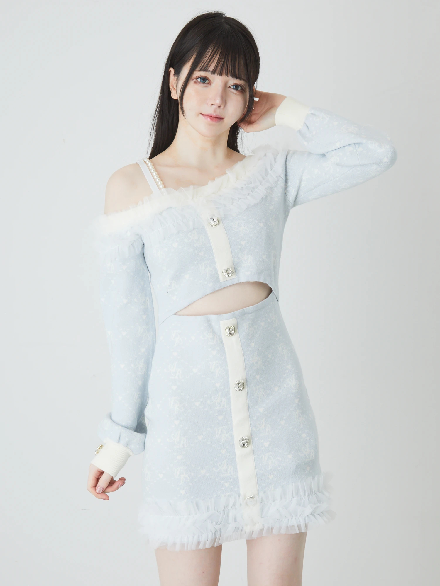 モノグラムニットOP - Ank Rouge(アンクルージュ)のワンピース