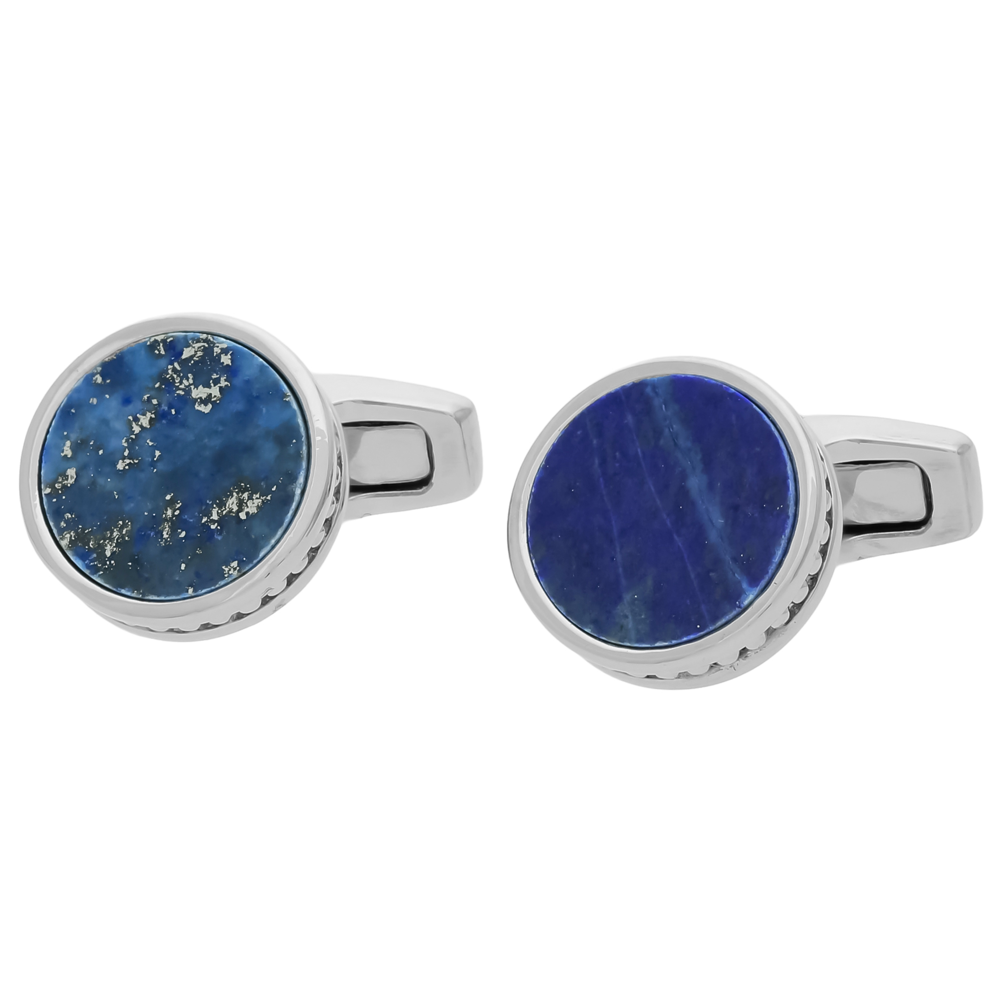 ラウンドプレートカフス ラピスラズリ / SIMON CARTER（サイモン
