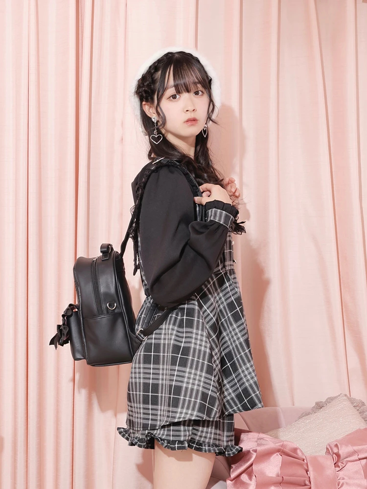 クロミ型押し合皮リュック（リュック｜黒）｜【公式】かわいい量産型