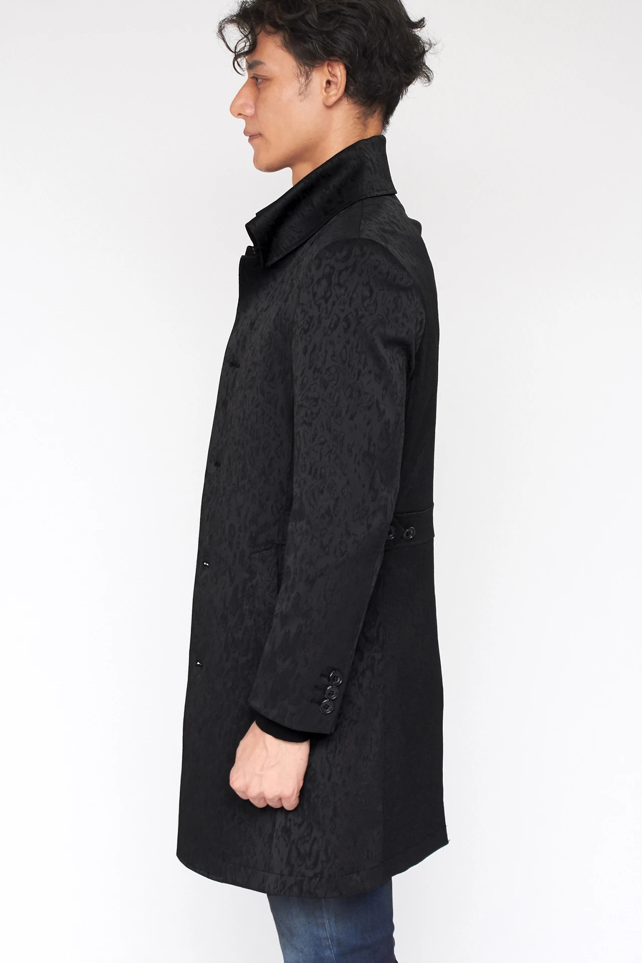 TORNADO MART∴シャイニーレオパードジャカードコート / TORNADO MART