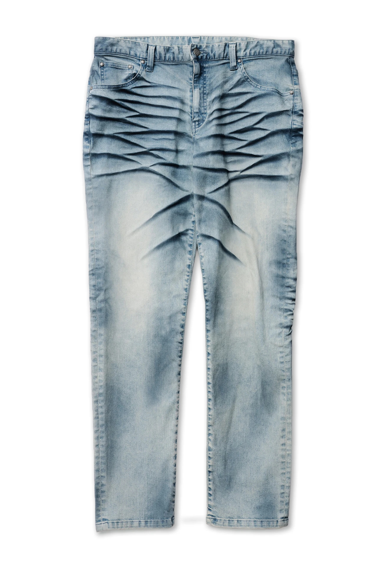 TORNADO MART∴ブラックコーティングスリムテーパードデニム / TORNADO