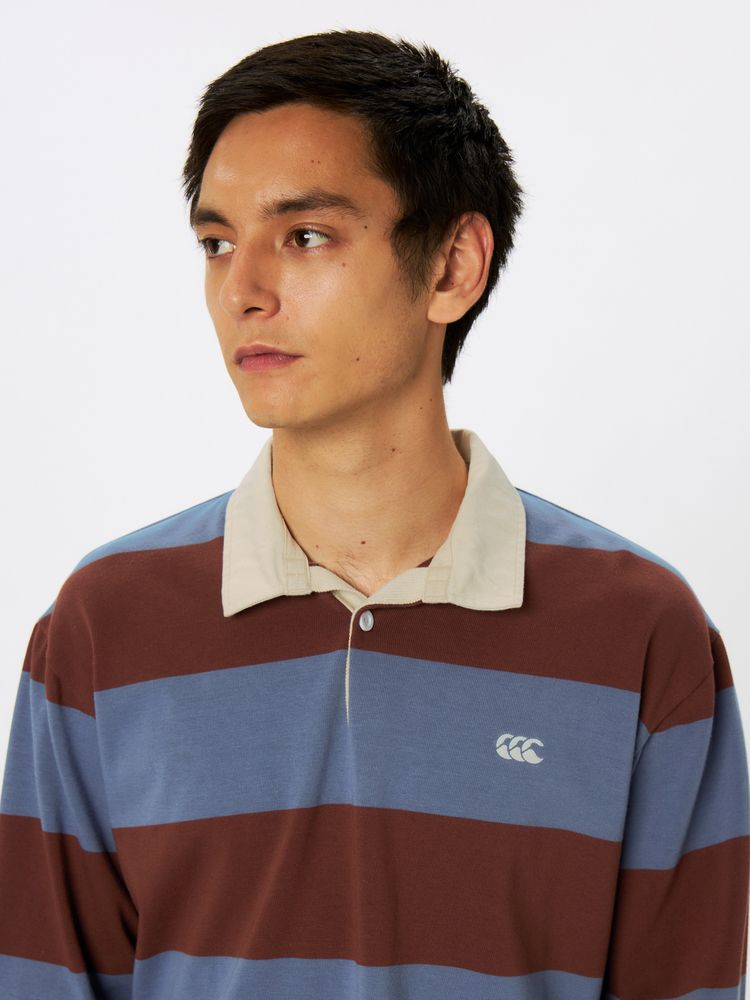 公式・アウトレット】ロングスリーブ4インチストライプ ラグビー