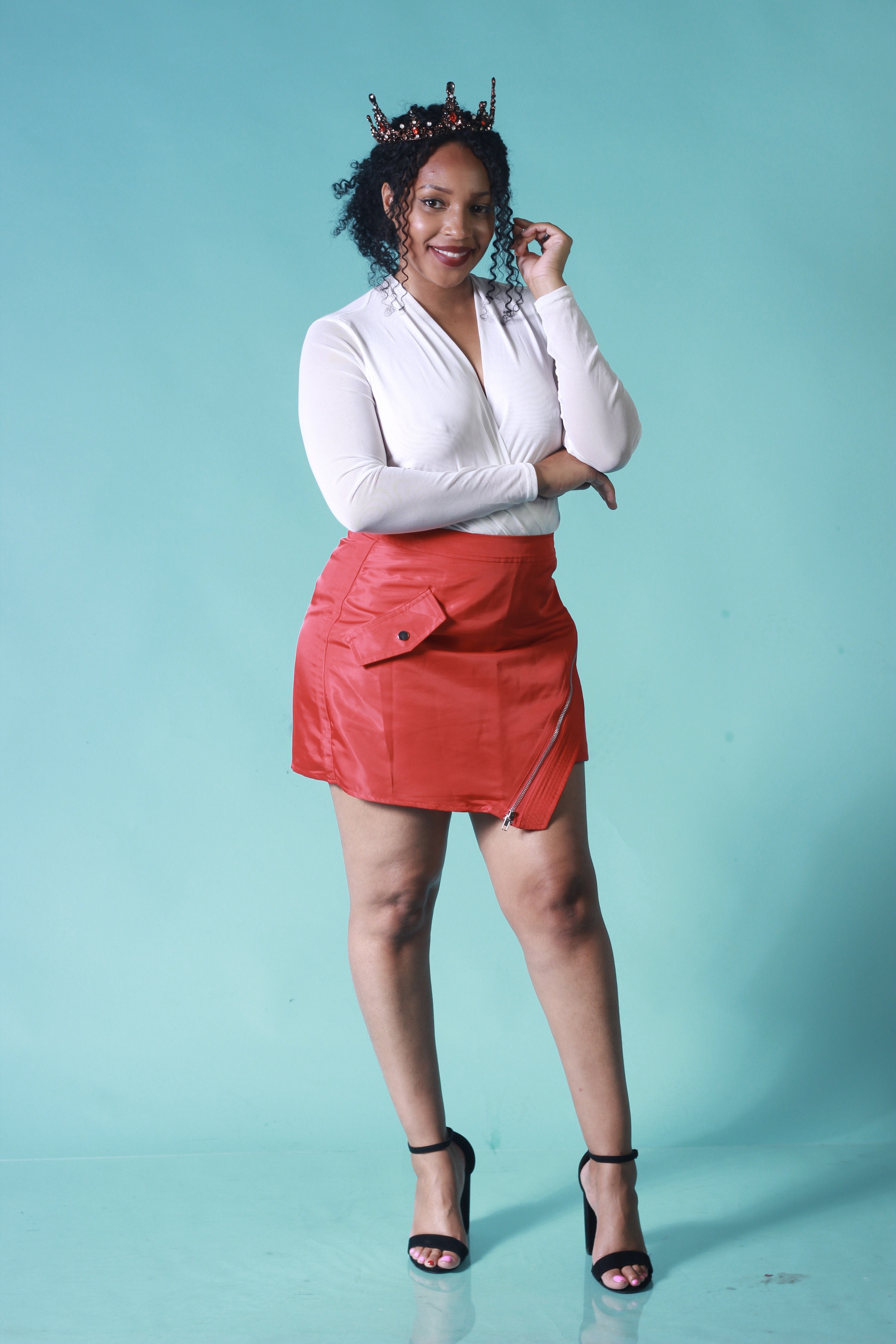 Julie Mini Skirt- Red – Ivy Reina