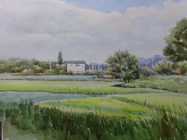 田舎の風景」 by 新｜Artmeter｜暮らしを彩るアートが、きっと見つかる