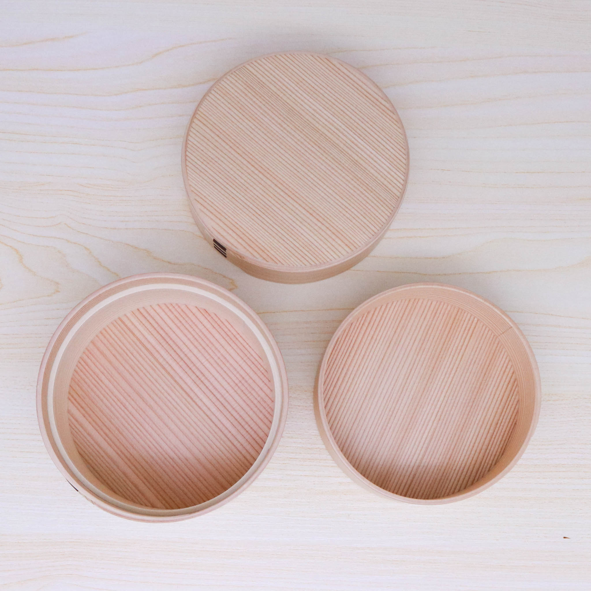 大館曲げわっぱ 弁当箱 | 秋田杉 | 二ツ重丸弁当 | 大館