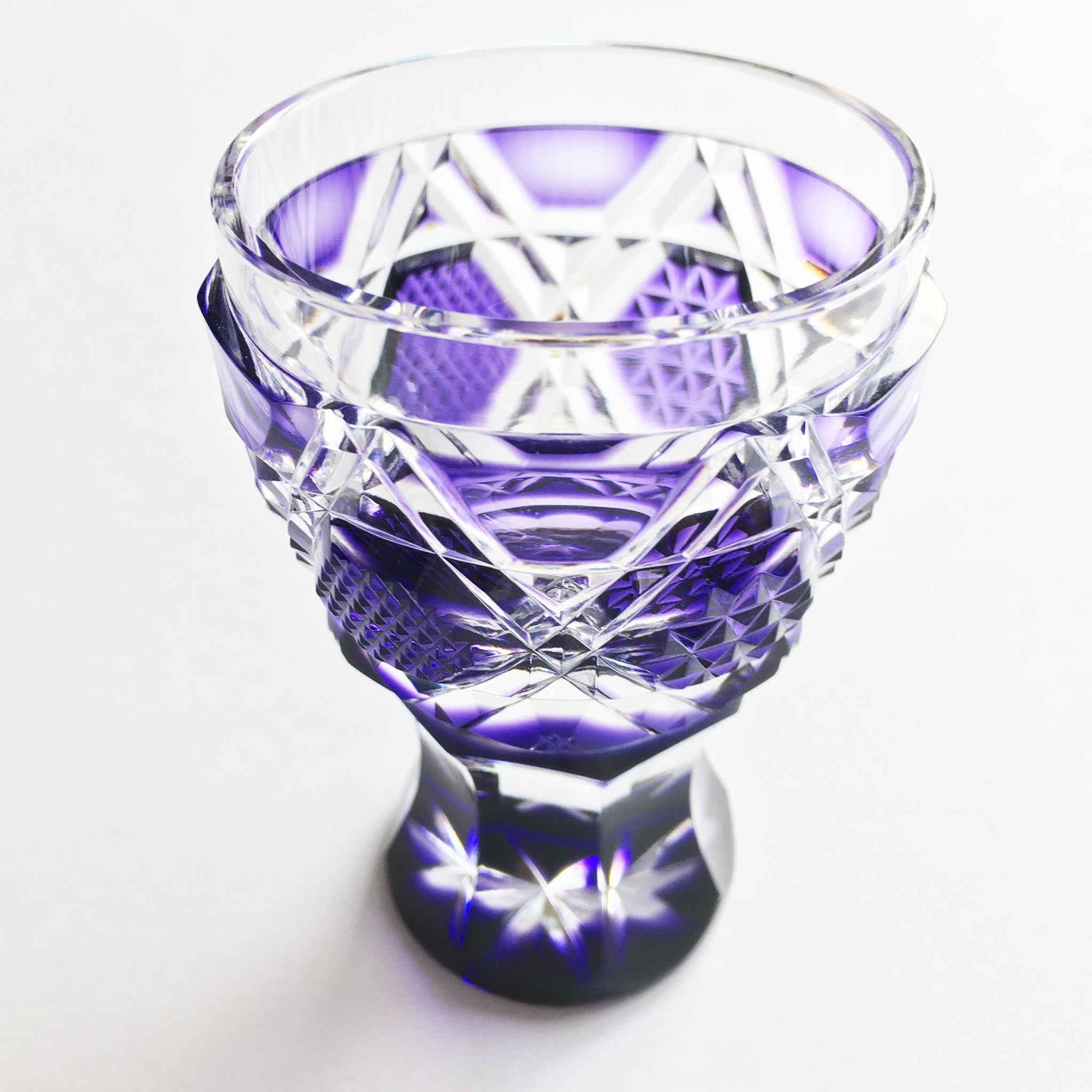 だいしん様】薩摩切子 ロックグラス 馬上杯「太陽とともに」ゴールド