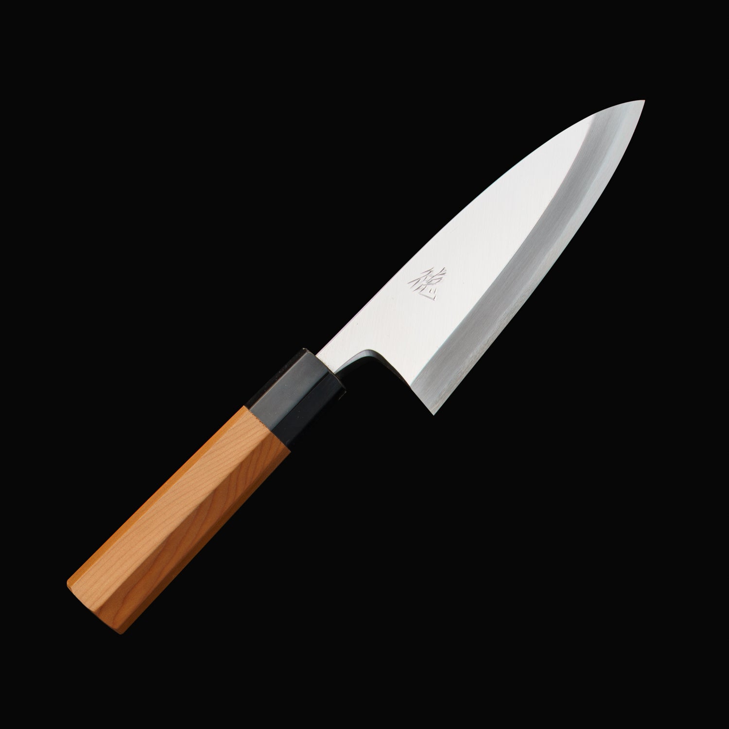 包丁の堺徳｜出刃包丁 堺打刃物 白二鋼 一位八角柄