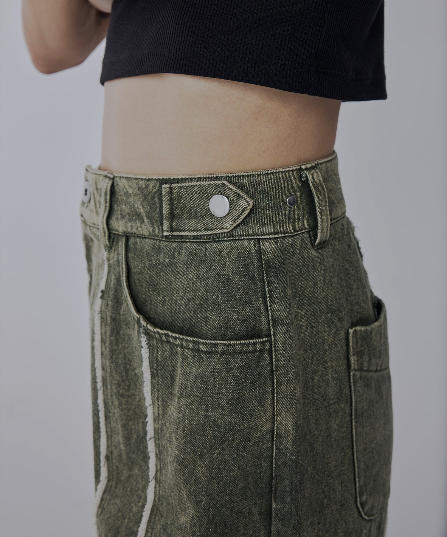 Zipped-Slit Baggy Denim – Jent Louis