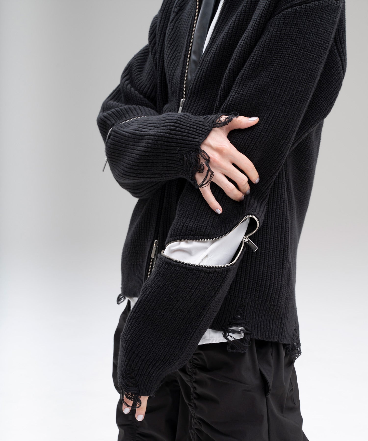 zip damage drivers knit – Jent Louis