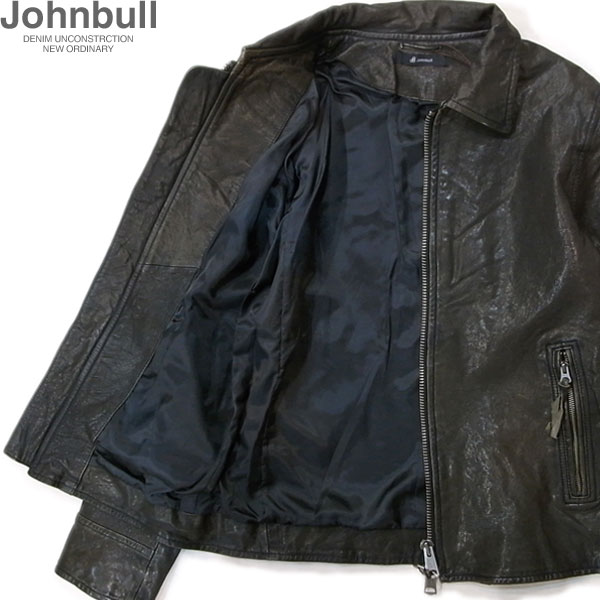 Johnbull(ジョンブル/Men's/メンゴートレザー シングル ライダース