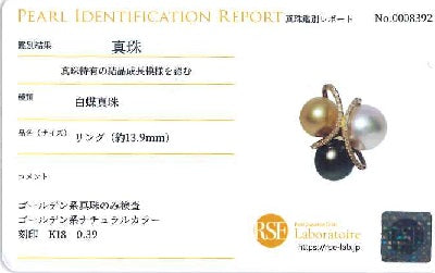 South Sea Pearl K18白蝶（白・ゴールド系）/黒蝶パール ダイヤモンド