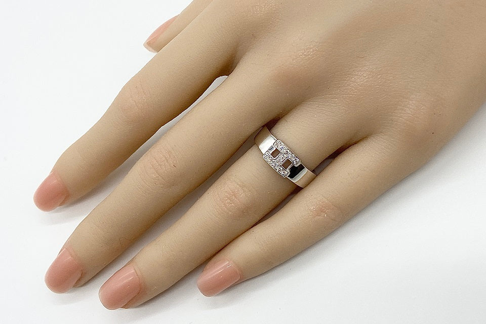 HERMES 【エルメス】K18WGダイヤモンドリング (NO.62016) – JEX宝石