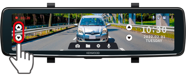 ナビ連携型 デジタルルームミラー型ドライブレコーダー ミラレコ DRV