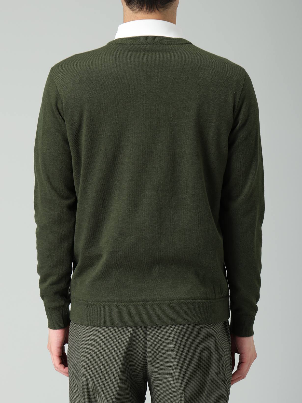 25年秋冬 長袖防風Vネックセーター(M OR(オレンジ)): アパレル