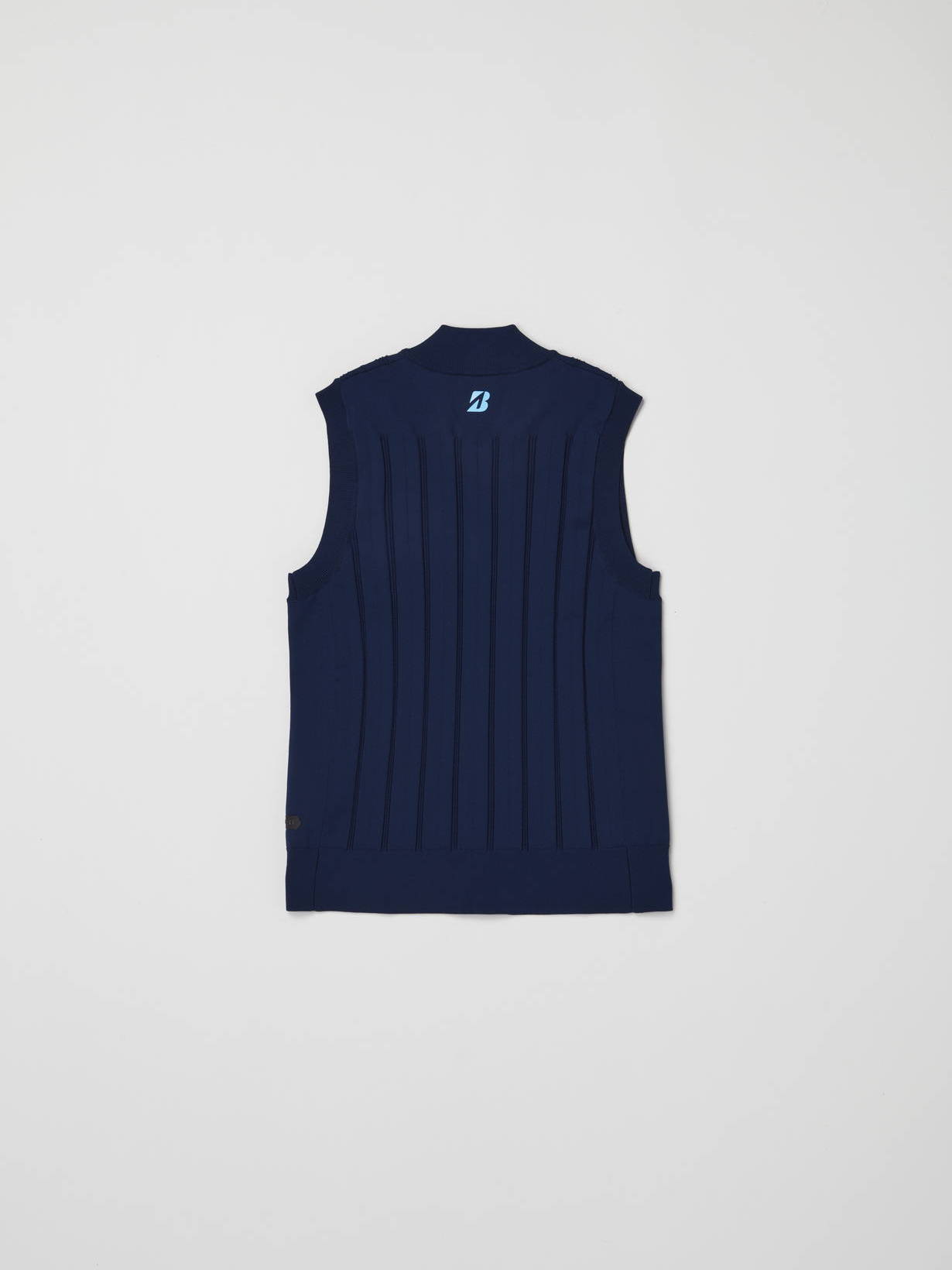 春夏 レディス 前開きニットベスト(S NA(ネイビー)): アパレル