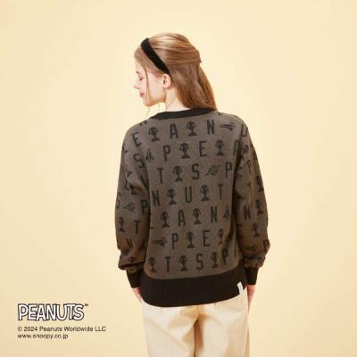 PEANUTS／吸湿発熱】ブレスサーモ ニットカーディガン|B2MCBY51|Go to