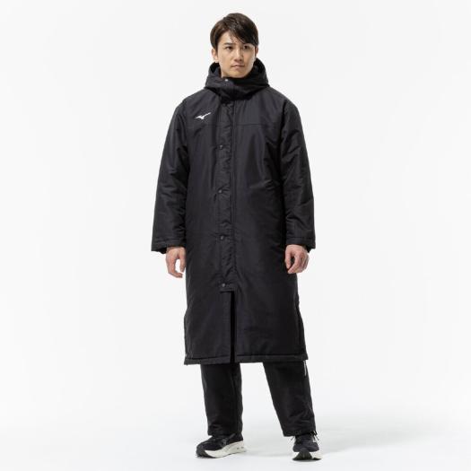 吸湿発熱】ブレスサーモ中綿ミドル丈コート|32ME9650|ミズノ