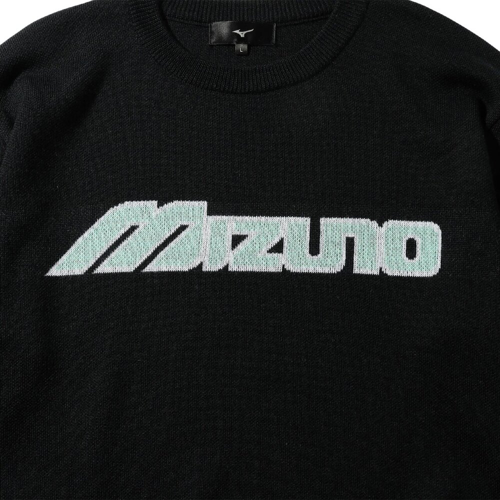 NEW VINTAGE GOLF MIZUNO ロゴ クルーネックセーター|E2MCC570