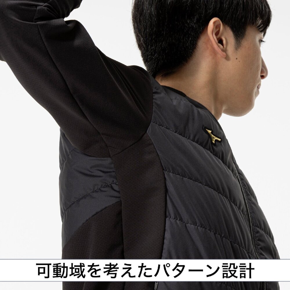 ミズノプロ／保温素材／吸湿発熱】テックフィルブレスサーモミドラー