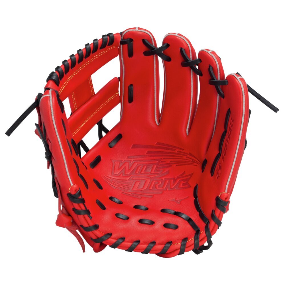 ソフトボール用ウィルドライブ レッド IBE【内野手向け／サイズ9