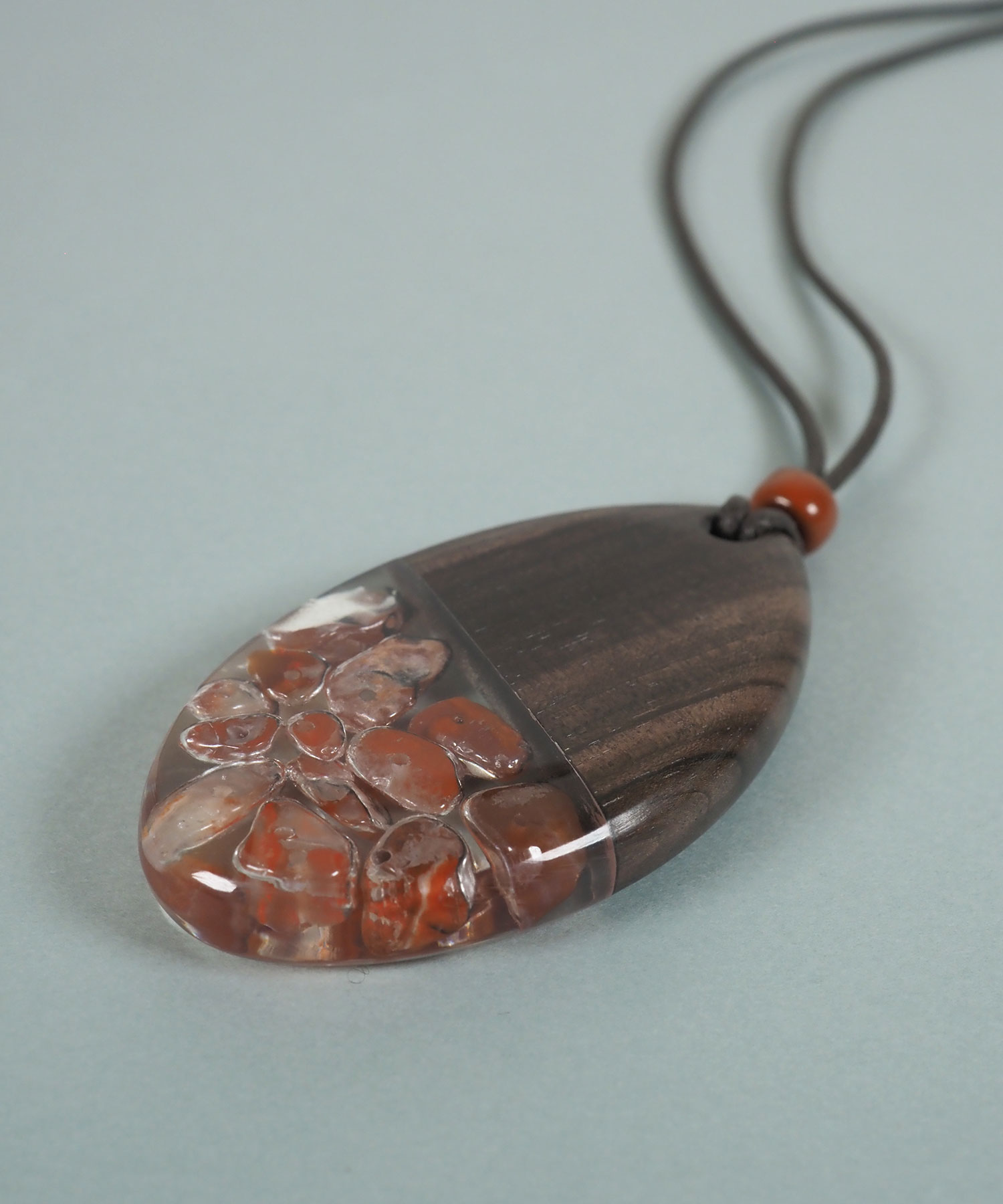 ウッドレジンミックスネックレス【JUNO PREMIUM】 ｜ JUNOアクセサリー