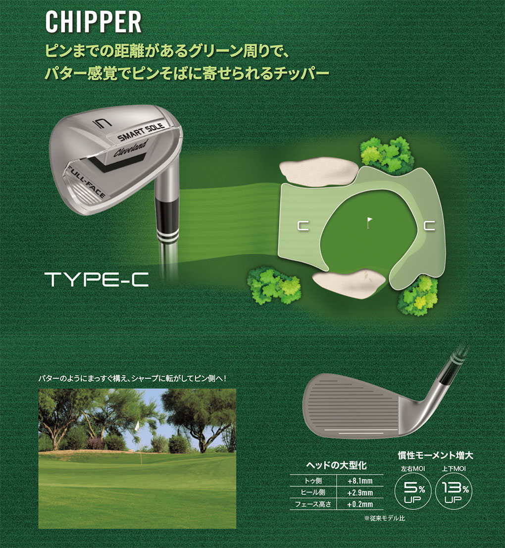 クリーブランド スマートソール FULL-FACE TYPE-C チッパー メンズ 右
