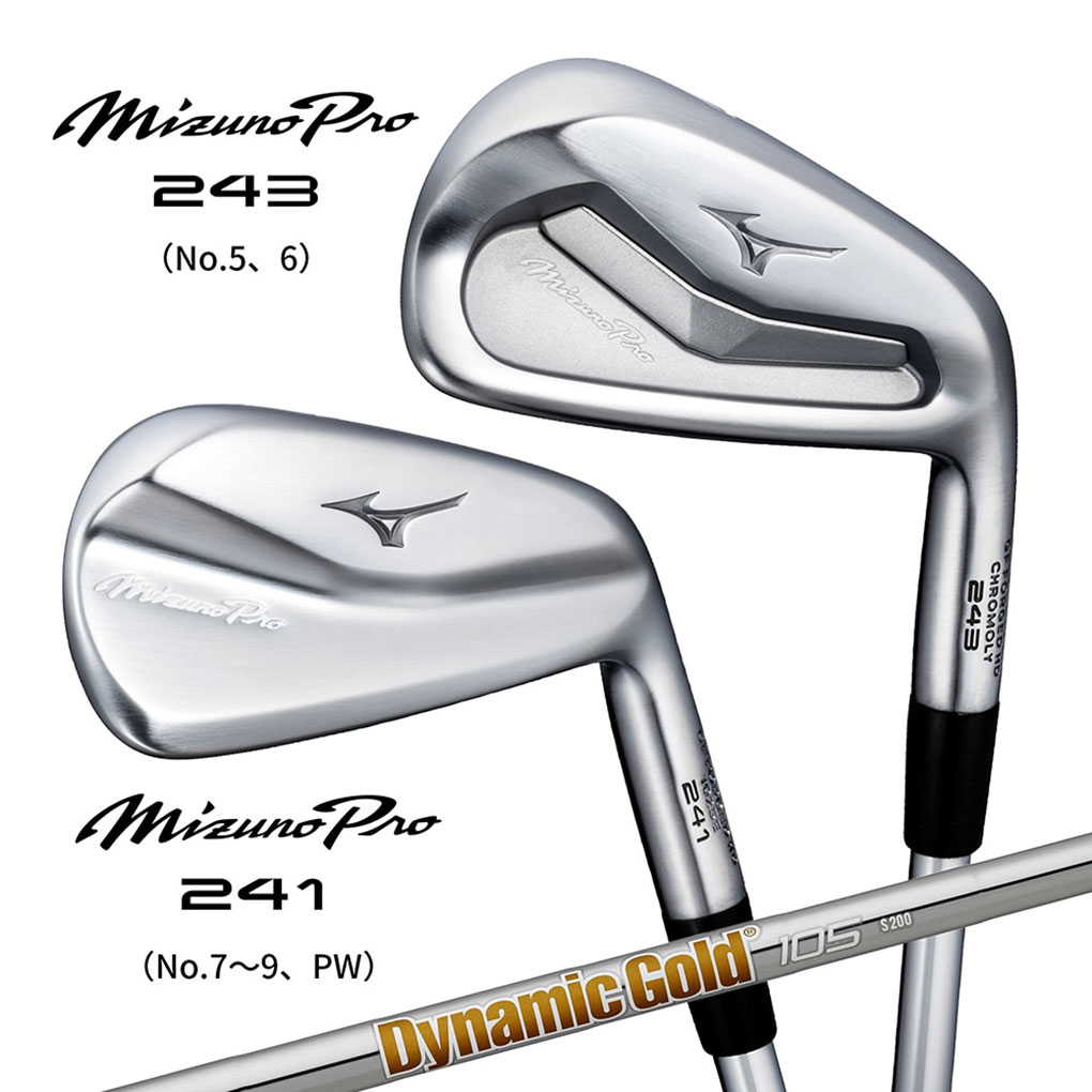 ミズノ Mizuno Pro 241＆243 コンボアイアン 6本組(I5-I9、PW) メンズ