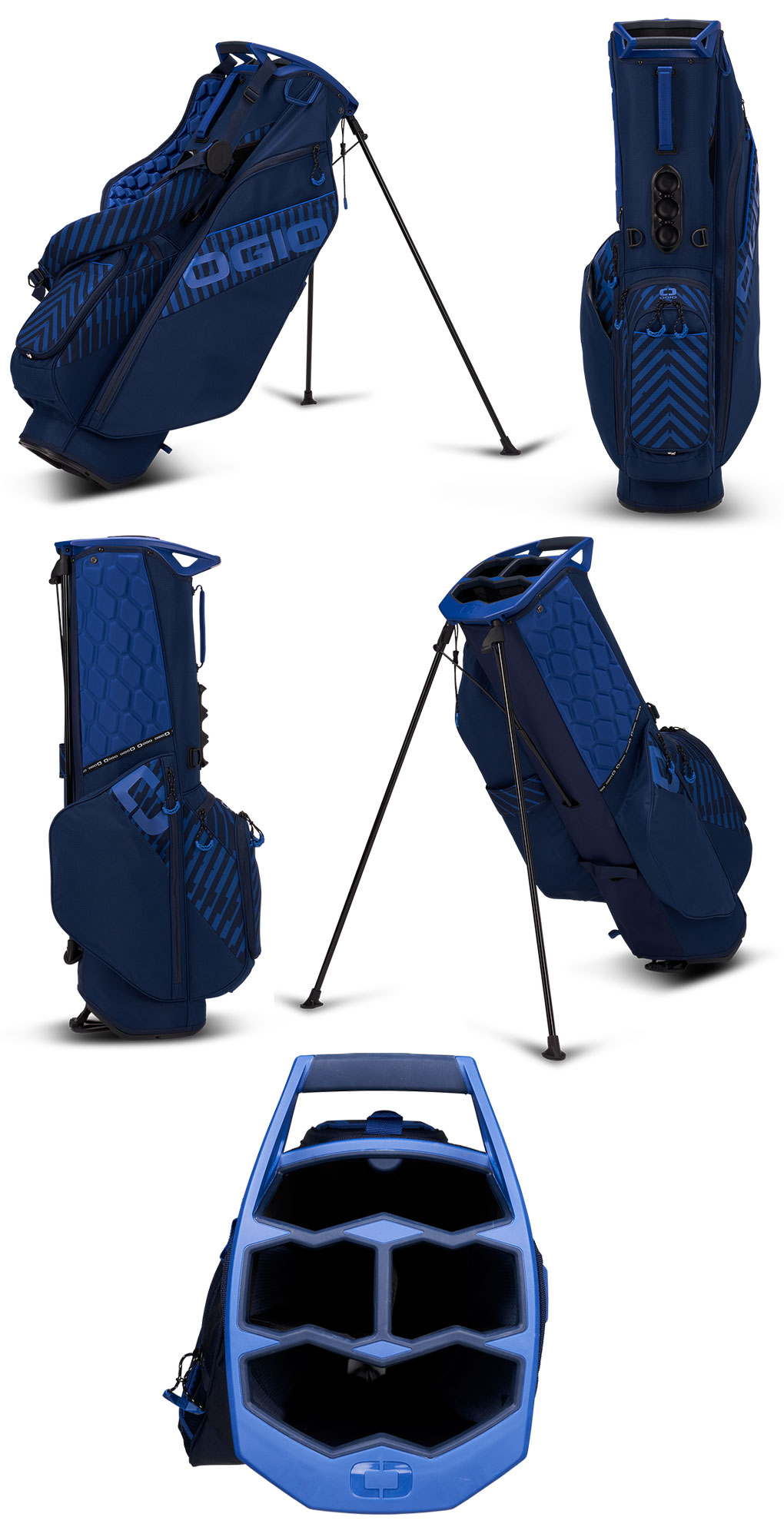 OGIO スタンドバッグ イエロー 6仕切り OGIO スタンドバッグ イエロー