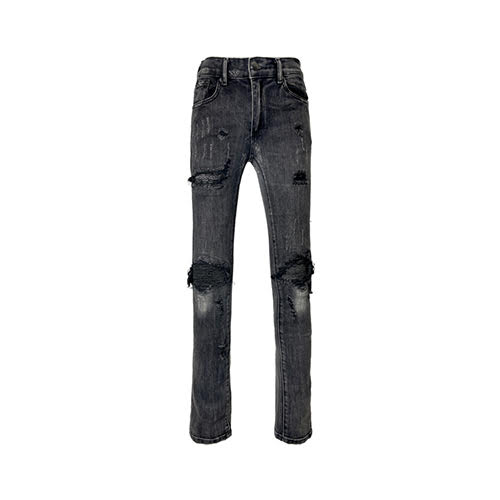 mnml X162 STRETCH SKINNY DENIM - BLACK | KingStar