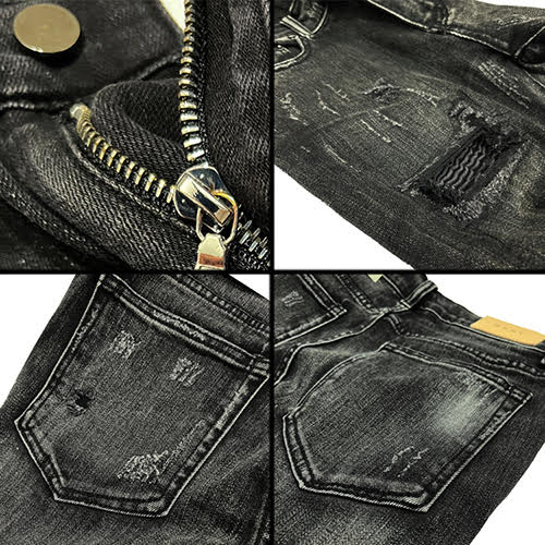 mnml X162 STRETCH SKINNY DENIM - BLACK | KingStar