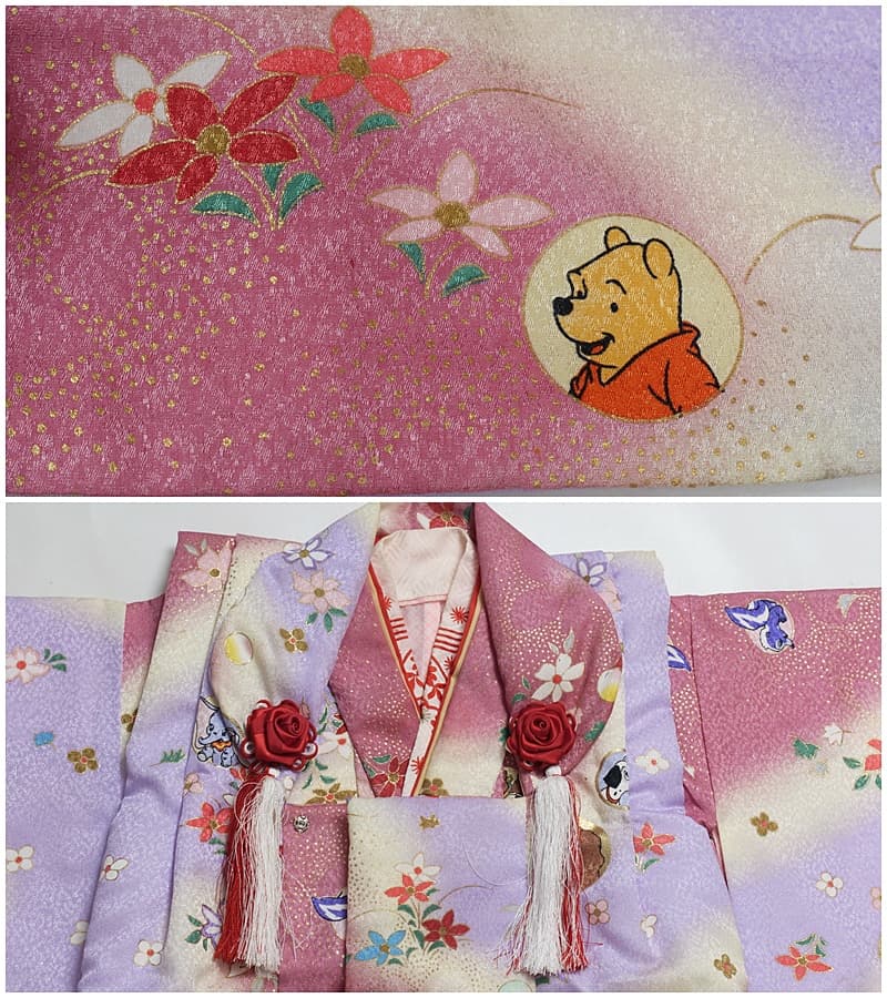ぺんこ 3才 七五三 ディズニー プーさん着物セット 着物買い取り専門店