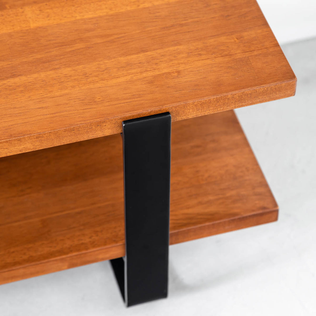 THE TV BOARD / LOW TABLE ラバーウッド ブラウン × Black Steel