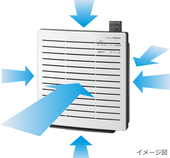 空気清浄機 EP-Z30S ： 日立の家電品