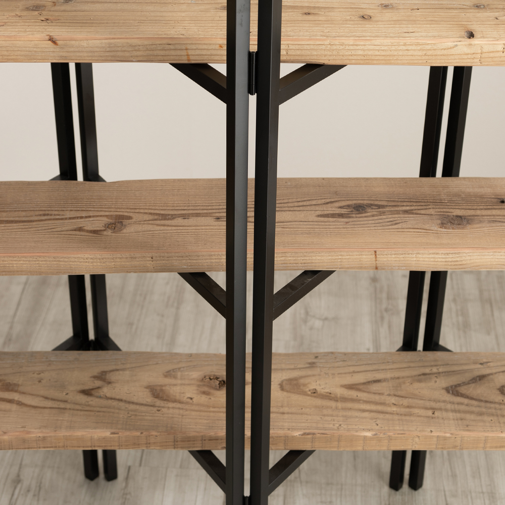 アイアンフレームディスプレイシェルフ nami 家具の製造・販売 友安製作所