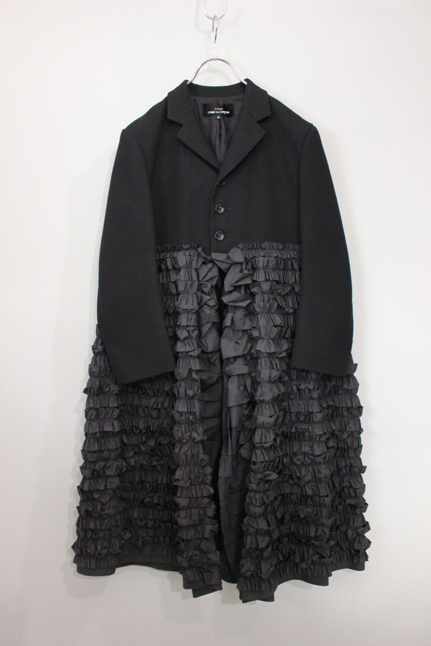 tricot Comme des Garçons】フローラル中綿変形ポンチョ tricot Comme