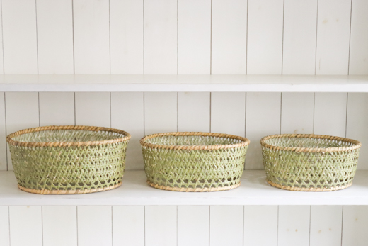 長野 根曲竹 茶碗かご (大)