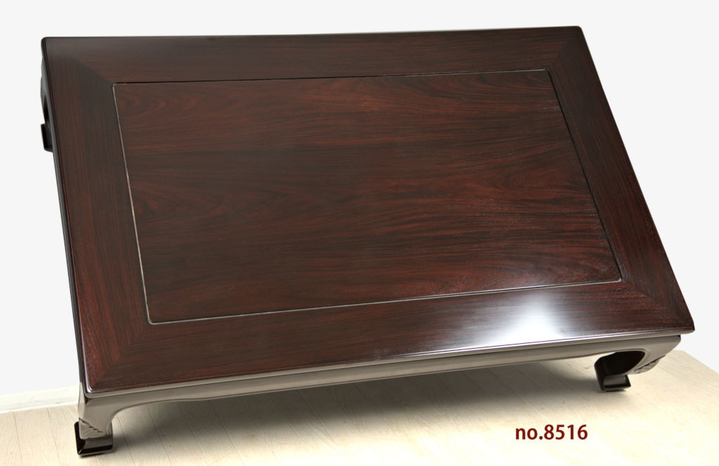 座敷机: 紫檀 中森作 若葉足無地 4尺机 大阪唐木指物 no.8516 / 唐木