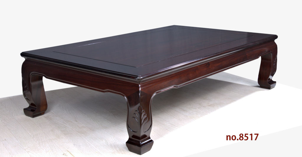 座敷机: 紫檀 若葉足無地 4.5尺机 no.8517 / 唐木家具OSAKA