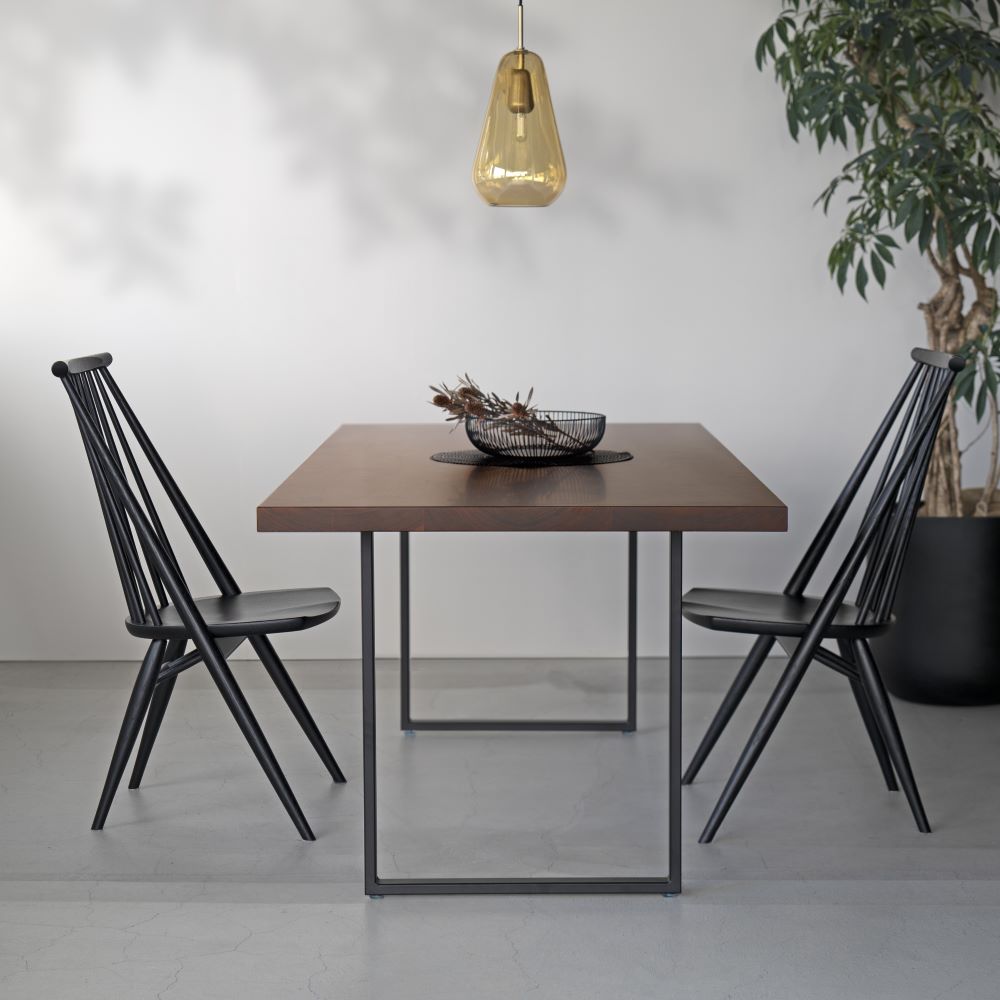 PROTEA オーダーテーブル I2スチール脚仕様(ウォールナット28mm)W1200