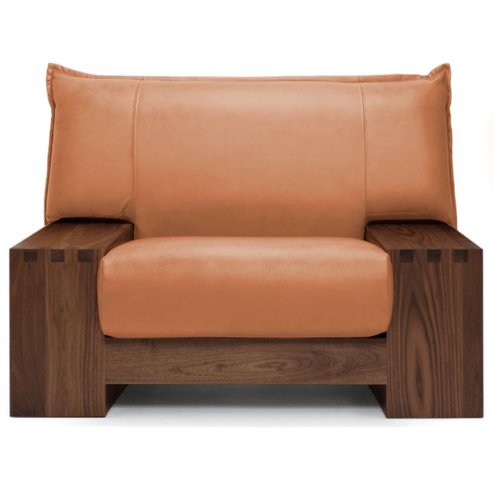 柏木工】1人掛けソファ アームチェアB 肘付き ラウンジチェア