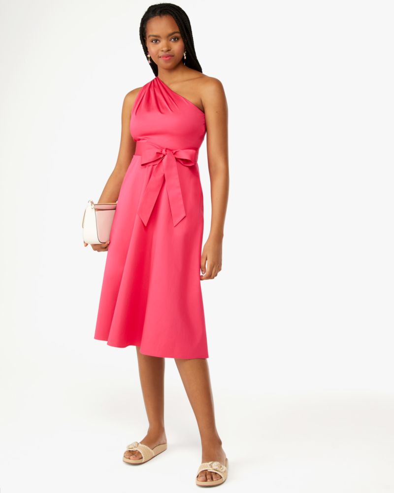 Poplin One Shoulder Dress | Kate Spade Outlet