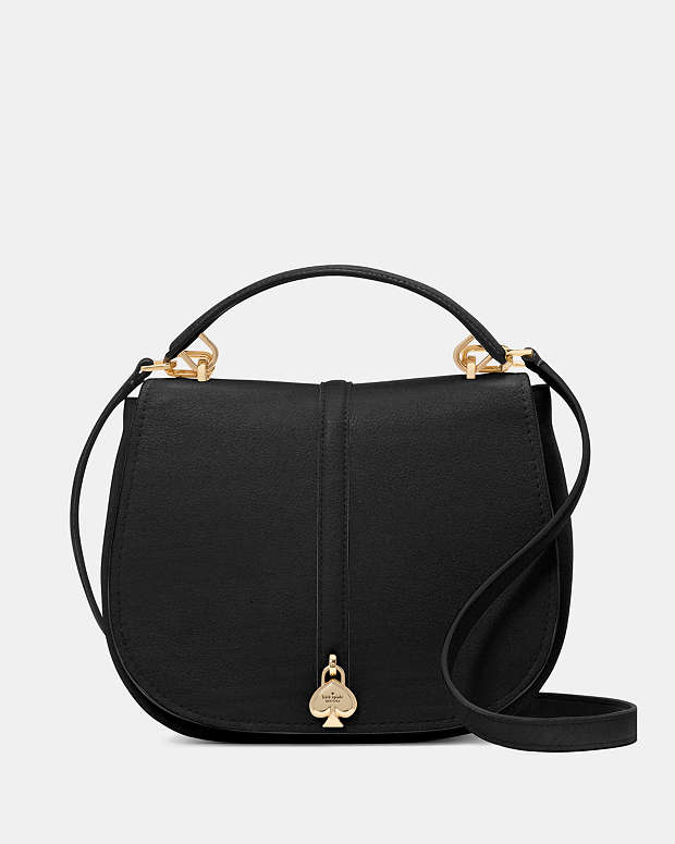 Kayla Pebbled Leather Saddle Bag | Kate Spade BE