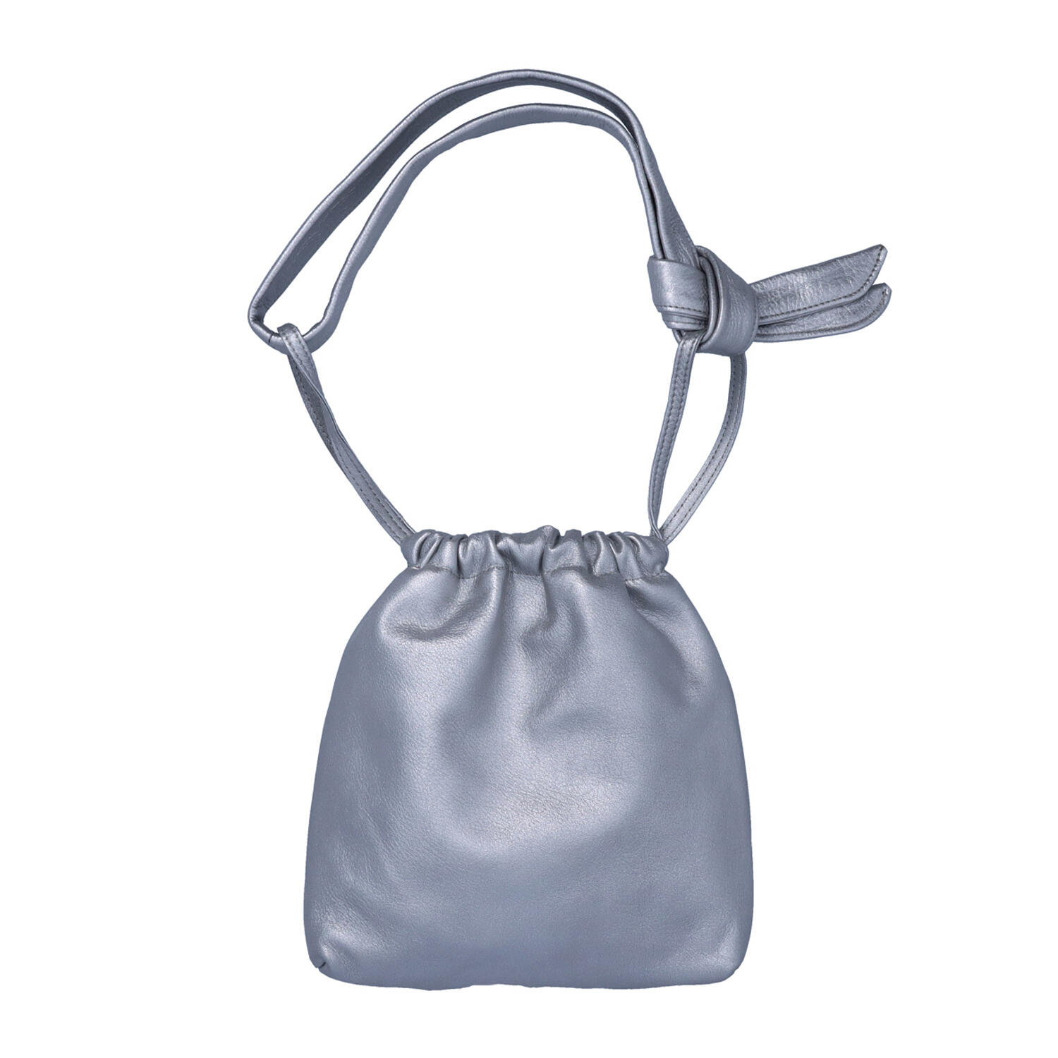 巾着型 軽量 ソフト 牛革 バッグ(小) | 株式会社 chi.wata | Japan