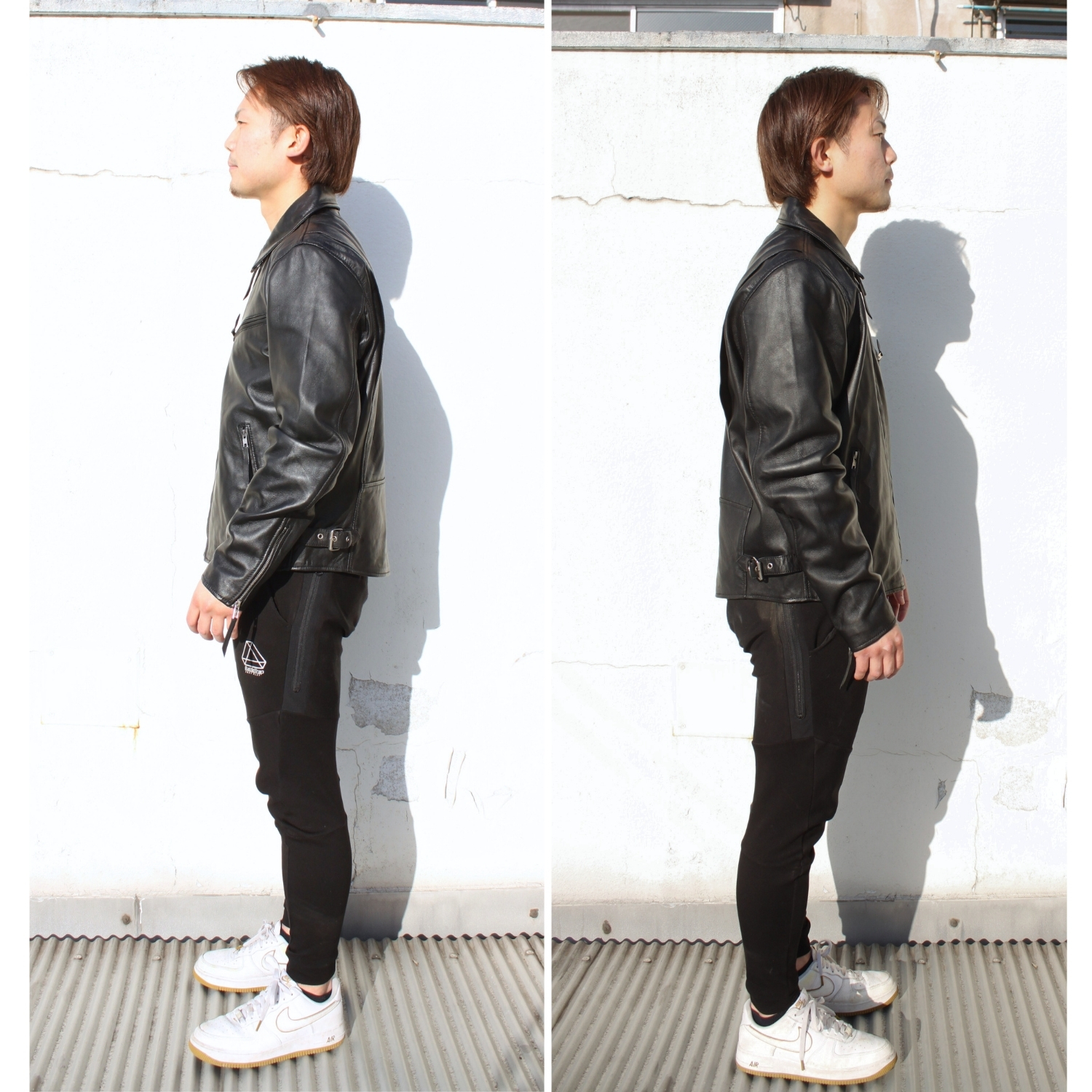 Mo-Laws ラム革 トラッカージャケット メンズ ブラック S/M/L/LL/3L