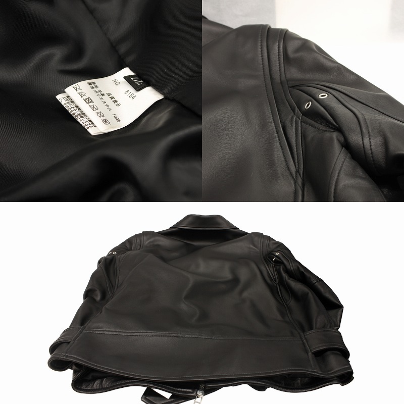本革 ダブルライダースジャケット USタイプ メンズ ラムレザー